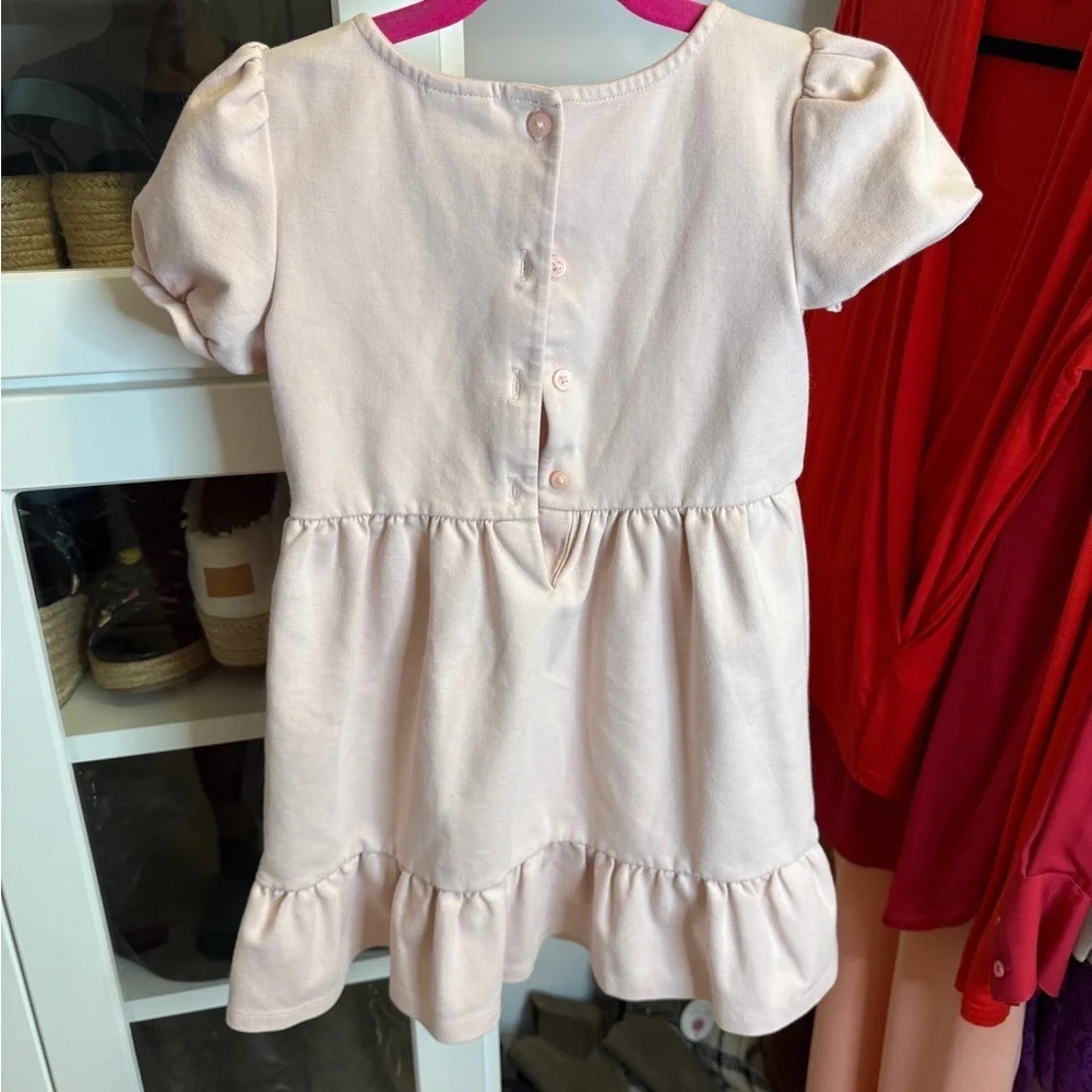 Janie and Jack Light Pink Dress with Lace Detail Size 5